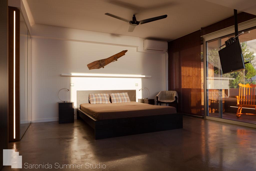 Saronida Summer Studio With Breathtaking View ลาโกนิสซี ภายนอก รูปภาพ